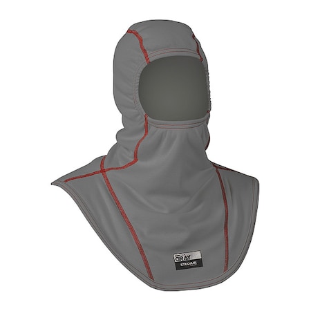 INNOTEX Fire Hood, Gray/Red, M/L, 21" L INNOTEX GRAY 35