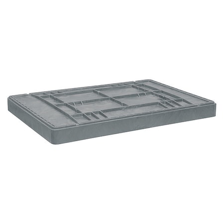 Buckhorn Bulk Container Lid 42 1/2 in L, 29 3/4 in W, 29 45/64 in H, Plastic, Gray TL4229040051000