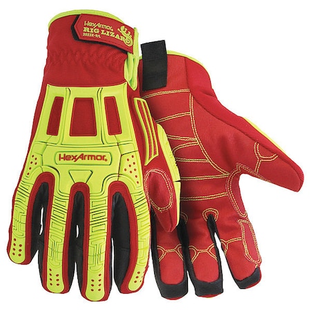 Hexarmor Hi-Vis Cold Protection Gloves, Synthetic Leather Palm, C40 Thinsulate Lining, L ( 9 ) 2023X-L (9)