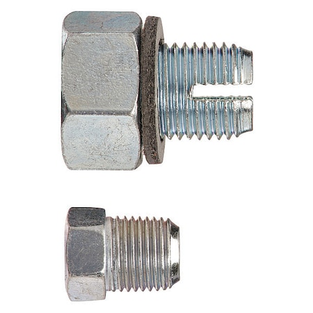 Sur&R Single Piggyback Oil Drain Plug, 3" W, PK5 DP150