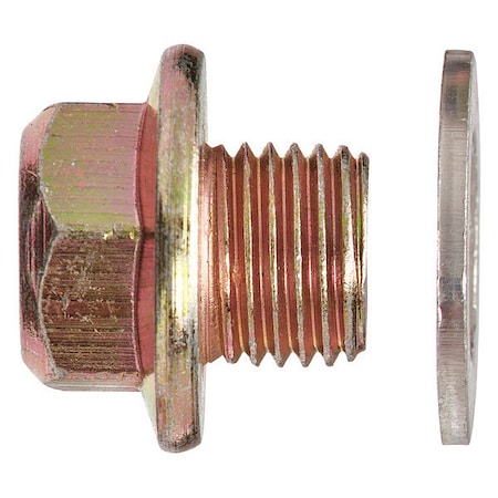 Sur&R Oil Drain, 1-1/2" dia., 3" W, Metal, PK5 DP335