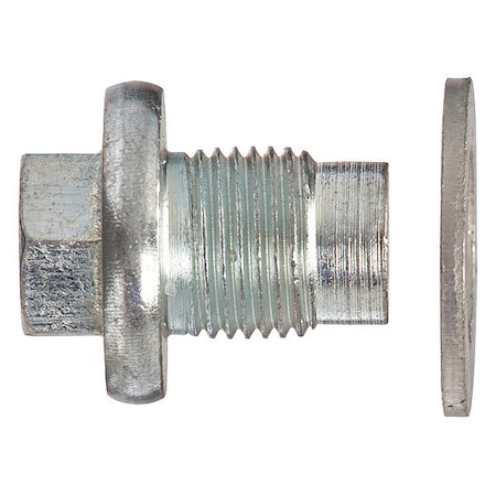 Sur&R Oil Drain, 1-1/4" dia., 3" W, Metal, PK5 DP345