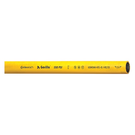 Continental Air Hose, 1/2" ID x 50 ft., Yellow GOR05050-50-G