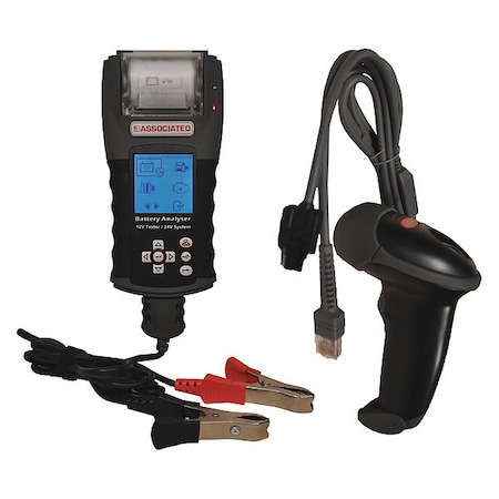 Associated Equipment Bar Code Reader, Lazer, 12 to 24VDC, LED 12-2416