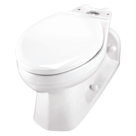 Gerber Toilet Bowl, 1.1/1.6 gpf, Pressure Assist Tank, Floor with Back Outlet Mount, Elongated, White GUF21374