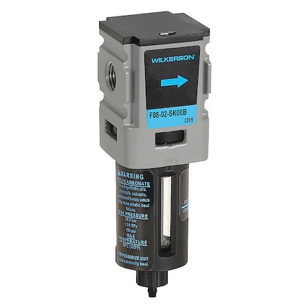 Wilkerson Compressed Air Filter, 5 micron Rating F08-02-SK00B