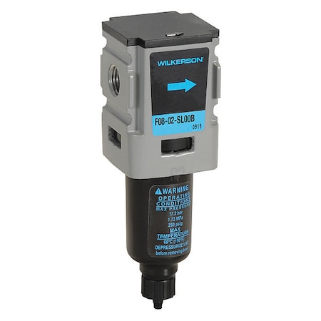 Wilkerson Compressed Air Filter, 5 micron Rating F08-02-SL00B