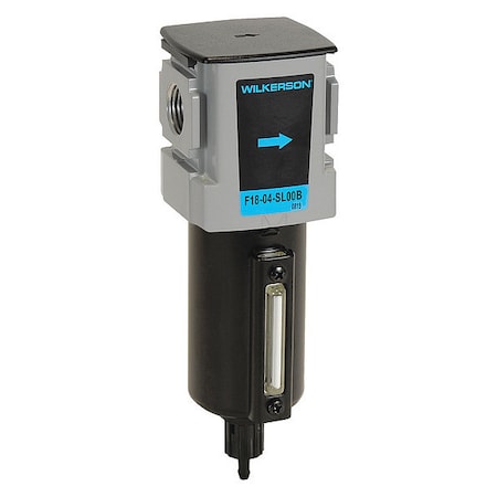 Wilkerson Compressed Air Filter, 5 micron Rating, Bowl Size - Air Treatment: 1.7 oz F18-04-SL00B