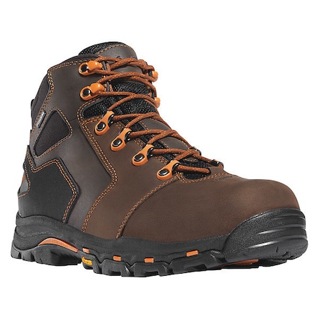 Danner Men's 4 1/2 in Composite Toe Hiker Boot, Brown/Orange