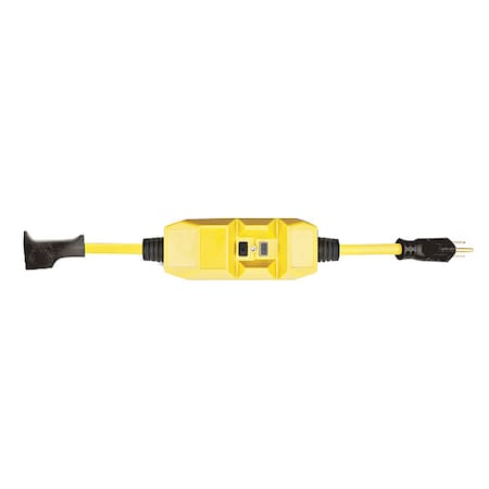 Southwire GFCI, Yellow, 2 ft, 1 Outlet, 12 AWG  26000011-6
