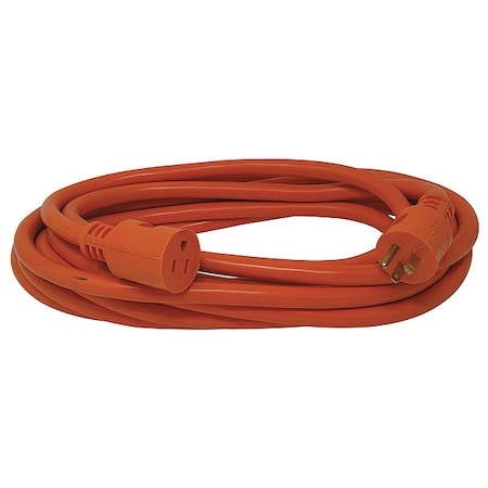 Southwire STW Extension Cord, 14 AWG, Outdoor, 14/3, 1 Outlets, 5-15R, Orange, PVC, 5-15P, 50 ft 2458SW0003