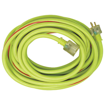 Southwire SJTW Extension Cord, 10 AWG, Outdoor, 10/3, 1 Outlets, 5-15R, Green/Red, PVC, 5-15P, 100 ft 26490054