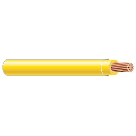 Southwire THHN Building Wire, Copper, 10 AWG, 1C, Yellow, Stranded, 1250 ft 58025605