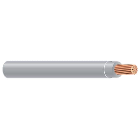 Southwire THHN Building Wire, Copper, 12 AWG, 1C, Gray, Stranded, 1000 ft 58018604