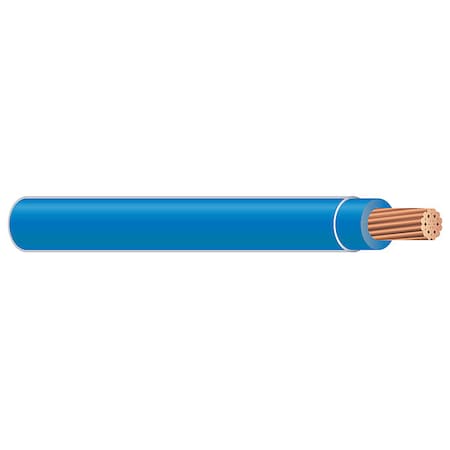 Southwire THHN Building Wire, Copper, 10 AWG, 1C, Blue, Stranded, 1250 ft 58022205