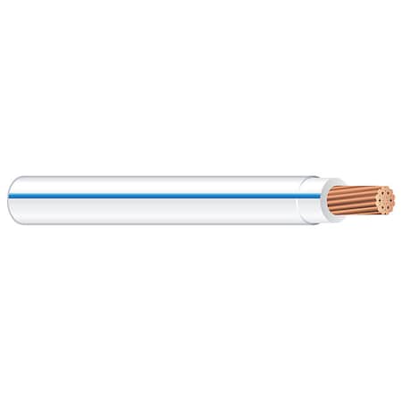 Southwire THHN Building Wire, Copper, 12 AWG, 1C, Blue; White, Stranded, 2000 ft 58019305