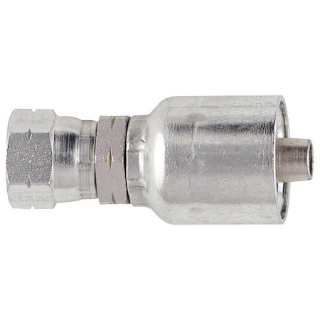 Parker Crimp Fitting, 1/4" I.D., 5/8", F, Flare 10843-6-4