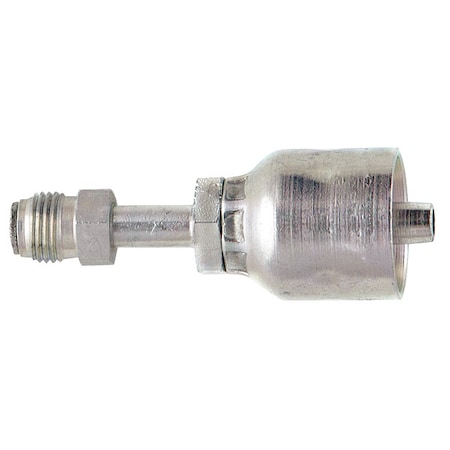 Parker Crimp Fitting, 45 deg., 5/8" ID, 5/8", M 12843-6-6