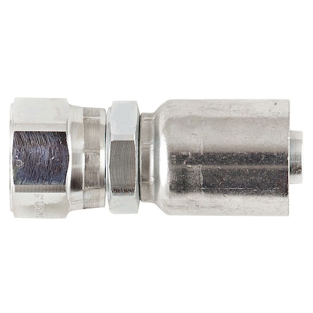 Parker Crimp Fitting, 5/8" I.D., M24-1.5, F, Metric 1XU43-10-10