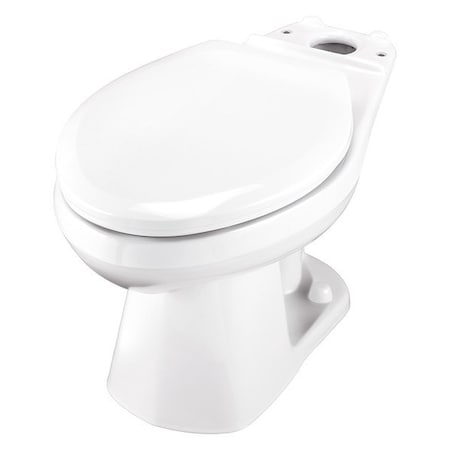 Gerber Toilet Bowl, 1.0 gpf, Pressure Assist Tank, Floor Mount, Elongated, White GUF21372SP