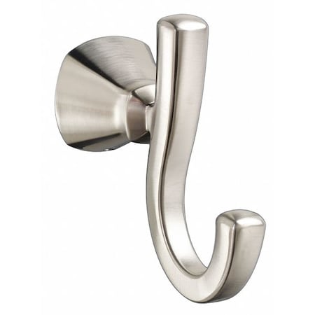 American Standard Bathroom Hook, Metal, Brushed, 1 7/8 in W 7018210.295