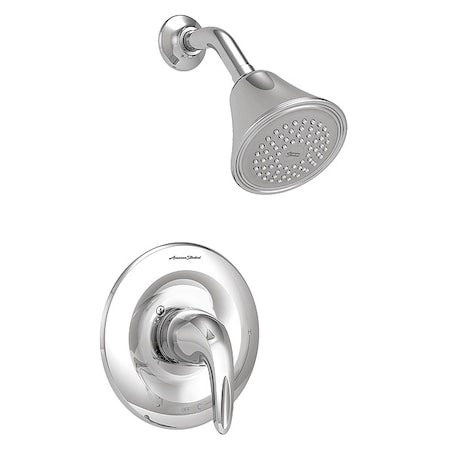 American Standard Wall Mounted Shower and Trim, Wall, Polished Chrome TU385501.002