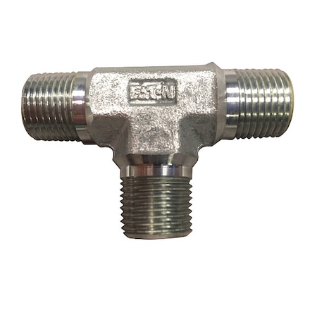 Eaton Aeroquip Hose Adapter, 1/4", NPTF, 1/4", NPTF 2257-4-4S