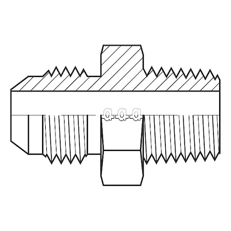 Adaptall Hose Adapter, 1/4", JIC, 1/8", BSPT 9011-04-02