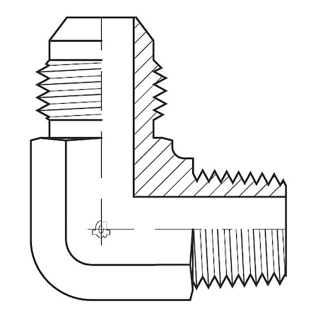 Adaptall Hose Adapter, 3/8", JIC, 1/4", BSPT 9063-0604