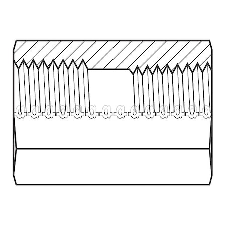 Adaptall Hose Adapter, 1-1/4", BSPT, 1-1/4", NPT 9044-2020