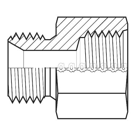 Adaptall Hose Adapter, 1", BSPP, 1", ORB 9036-1616