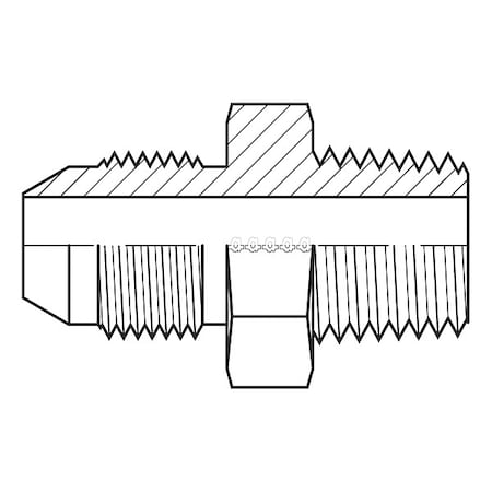 Adaptall Hose Adapter, 16 mm, Metric, 1/4", BSPT 9233-1604
