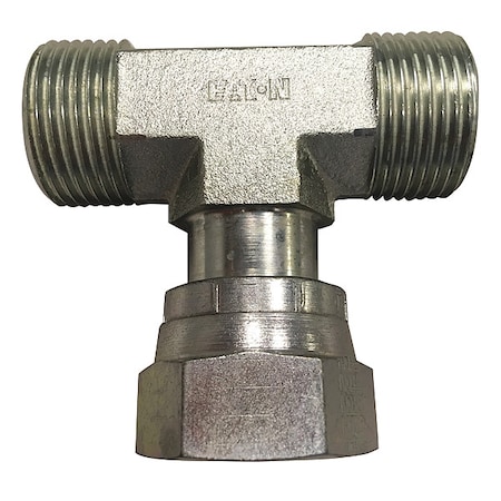 Eaton Aeroquip Hose Adapter, 1/4", ORS, 1/4", ORS FF1857T0404S