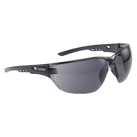 Bolle Safety NESS, Safety Glasses, Anti-Fog, Smoke Lens, Black Frame, Frameless NESSPSF