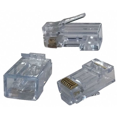 Triplett Pass Thru Modular Plug, RJ45 Type, PK50 CAT5-HSP