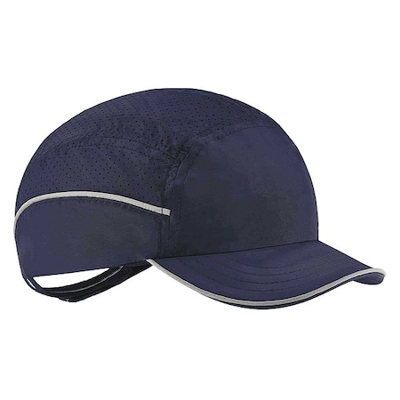 Ergodyne Bump Cap, Short Brim Baseball, Polyethylene, Hook-and-Loop Suspension 8955
