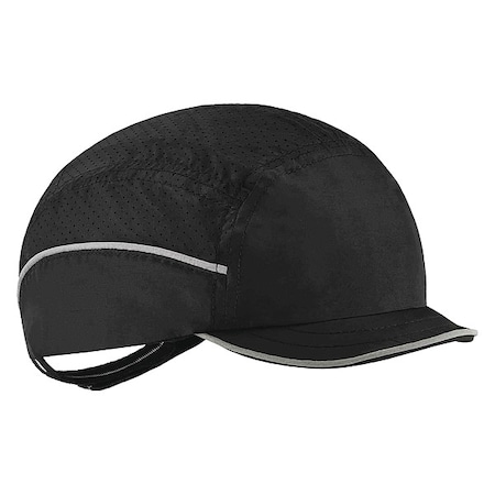 Ergodyne Bump Cap, Micro Brim Baseball, Polyethylene, Hook-and-Loop Suspension 8955