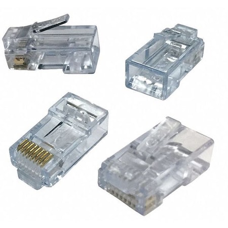 Triplett Pass Thru Modular Plug, RJ45 Type, PK100 CAT6-HSPJAR