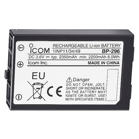Icom SKU#:55EE31, MFR#:BP296,2200mAh BP296