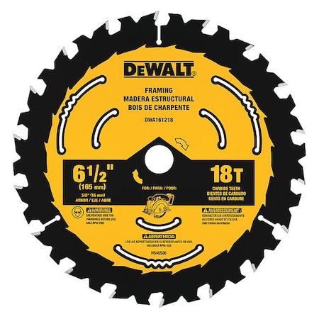 DEWALT 6-1/2" Circular Saw Blades DWA161218