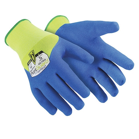 HEXARMOR Hi-Vis Cut Resistant Coated Gloves, A9 Cut Level, Nitrile, M, 1 PR 9032-M (8)
