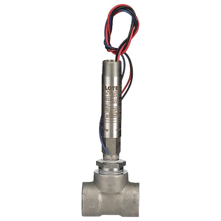 Dwyer Instruments Mini-size flow switch, stainless steel upper and lower body, 1" NPT, stainless steel tee. V6EPS-S-S-3-S