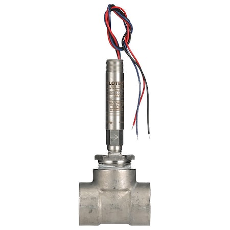 Dwyer Instruments Mini-size flow switch, stainless steel upper and lower body, 1-1/2" NPT, stainless steel tee. V6EPS-S-S-5-S