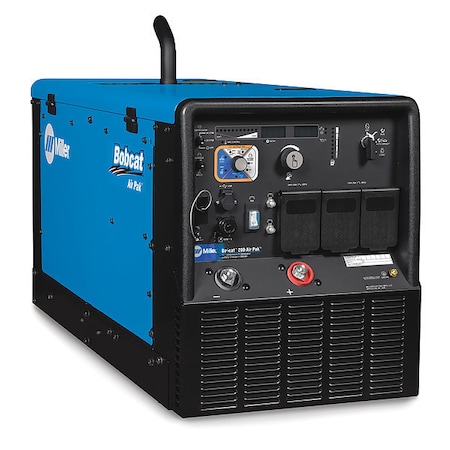 Miller Electric Engine-Driven Welder, Bobcat 200 Air Pak Series, Electric Start, 23 hp, Gas, 8,000 W Peak 907771