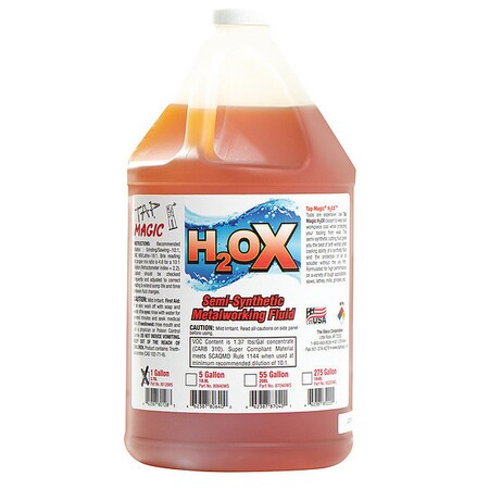 Tap Magic Coolant, 1 gal., Orange, 9.3 pH Value, PK2 80128WS