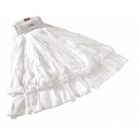 Rubbermaid Commercial 5 in String Wet Mop, 24 oz Dry Wt, Clamp On Connection, Cut-End, White, Polyester 2025507