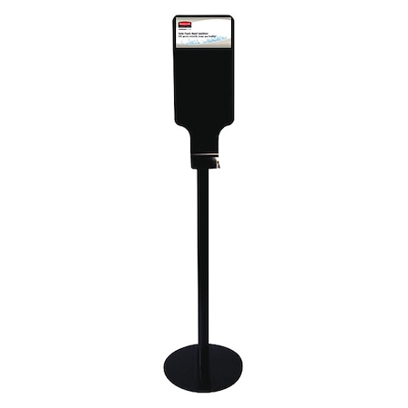 Rubbermaid Commercial Floor Stand, Black, 59-1/4" H FG750824