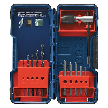 Bosch Drill/Tap Set, 11pc BDT11S