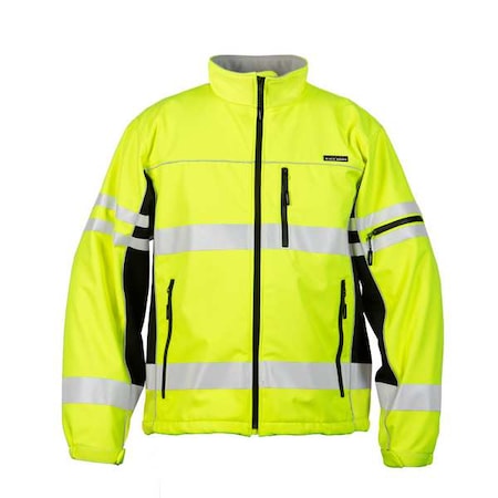 Kishigo Jacket, Polyester, Class 3 R, Lime, M JS137-M