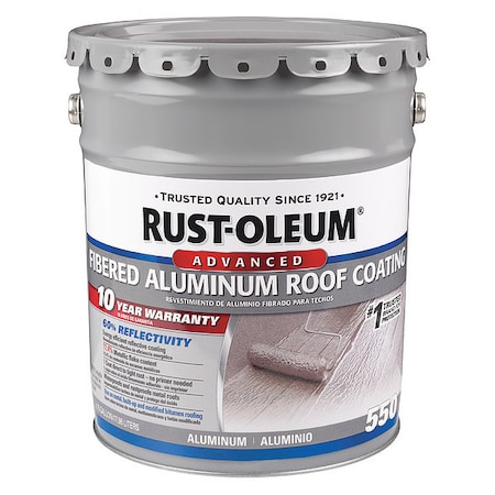 Rust-Oleum Aluminum Roof Coating, 4.75 gal 301996